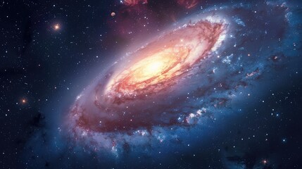 Fototapeta premium Stunning Space and Galaxy Wallpaper Background