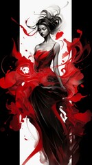 Satin Material Structure Background - Generative AI