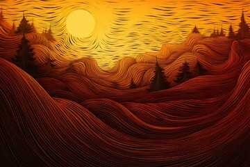 Corduroy Material Structure Background - Generative AI