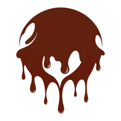 Chocolate cake vector illustration
