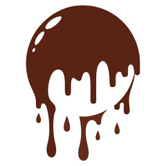 Chocolate cake vector illustration
