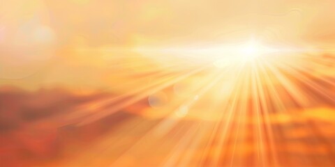 Obraz premium Golden Sunlight Rays Abstract Background.
