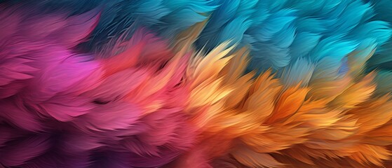 Fur Material Structure Background - Generative AI
