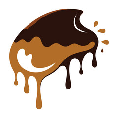 Chocolate cake vector illustration

