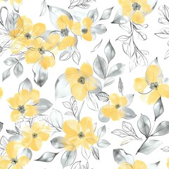 Obraz premium Detailed Floral Grid Design for Home Decor