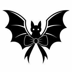 halloween svg,black-coquette-bat-bow-halloween--silhouette-vecto