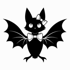 halloween svg,black-coquette-bat-bow-halloween--silhouette-vecto
