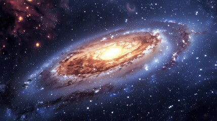 Elegant Space and Galaxy Background