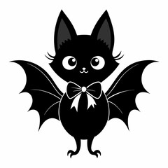 halloween svg,black-coquette-bat-bow-halloween--silhouette-vecto