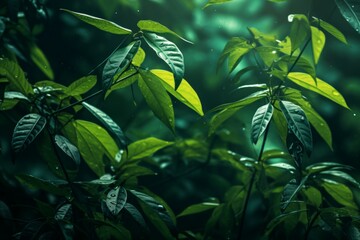 Foliage Material Structure Background - Generative AI