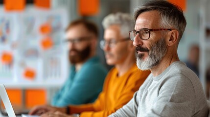 Obraz premium Economists in a meeting room discussing policy frameworks and economic systems, using whiteboards, laptops, and documents to show theoretical models and strategic plans.