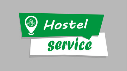 Hostel service icon , vector illustration.

