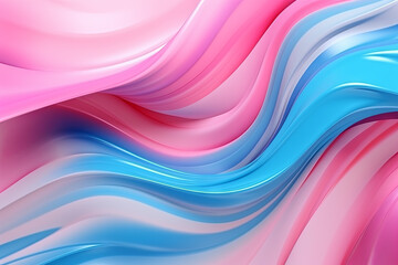 Fototapeta premium wave abstract colorful background wallpaper. Generative ai