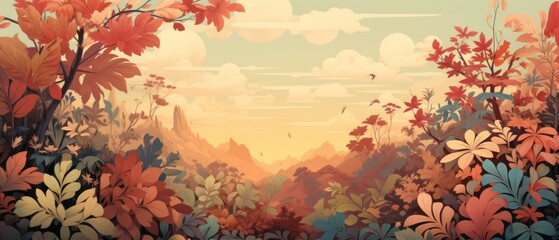 Foliage Material Structure Background - Generative AI