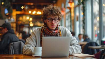 Bright Coffee Shop Study Session