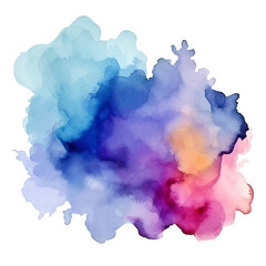 Obraz premium Abstract watercolor on white background. Generative AI