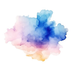 Abstract watercolor on white background. Generative AI