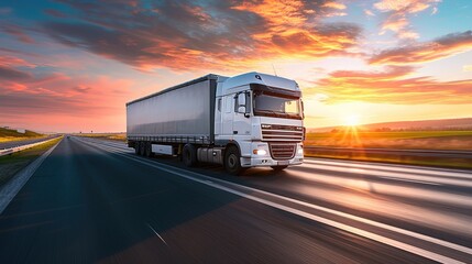 Transportation Powerhouse: Truck on Highway