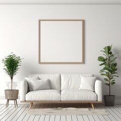 modern living room with sofa