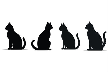 Cat with hump silhouette Bundle