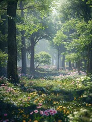 Obraz premium Forest Landscape