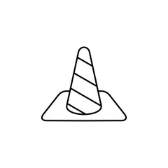 safety cone icon design vector template