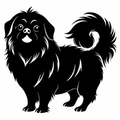 pekingese-dog-silhouette-vector
