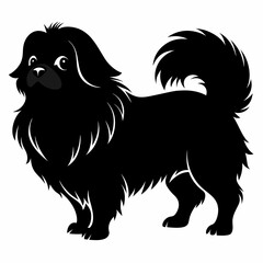 pekingese-dog-silhouette-vector
