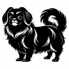 pekingese-dog-silhouette-vector