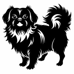 pekingese-dog-silhouette-vector