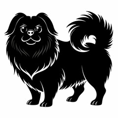 pekingese-dog-silhouette-vector