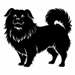 pekingese-dog-silhouette-vector