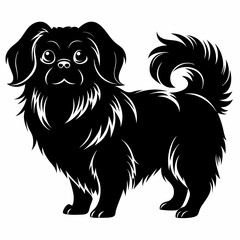 pekingese-dog-silhouette-vector