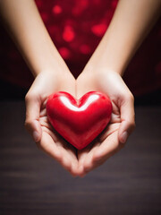 Broken heart concept