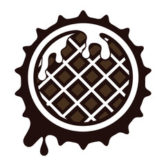 Chocolate cake vector illustration
