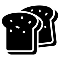 Slice Bread  Icon Element For Design