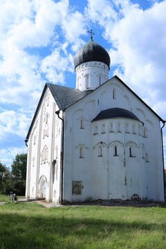 NOVGOROD, RUSSIA - June 26, 2024: Church of the Transfiguration of the Savior on Ilyina Street.