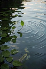 water lily in the pond