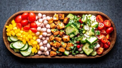 Salad of vegetables with beans.