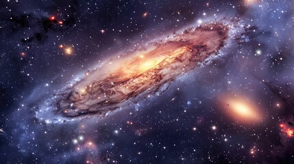 Fototapeta premium Aesthetic Space and Galaxy Wallpaper