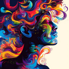 abstract background with swirls