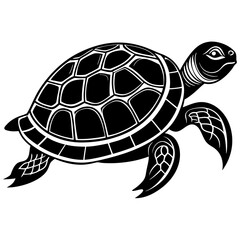 Turtles Vector Silhouette Illustration Design