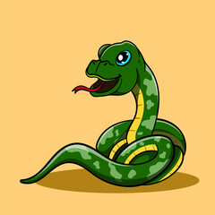 graphic of cute Snake isolated background for element design, coloring Pages and snake day