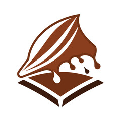Chocolate cake vector illustration
