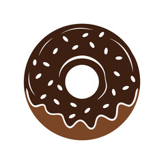 Chocolate cake vector illustration
