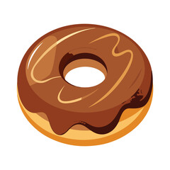 Chocolate cake vector illustration

