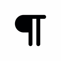 paragraph letter text sign icon