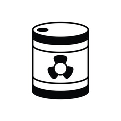 radioactive icon design with white background stock illustration