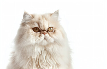 Fototapeta premium persian cat isolated on white