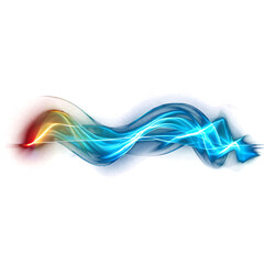 Fototapeta premium Quantum Energy Waves: High-Quality 3D Render on Transparent Background - Dynamic and Intricate Design